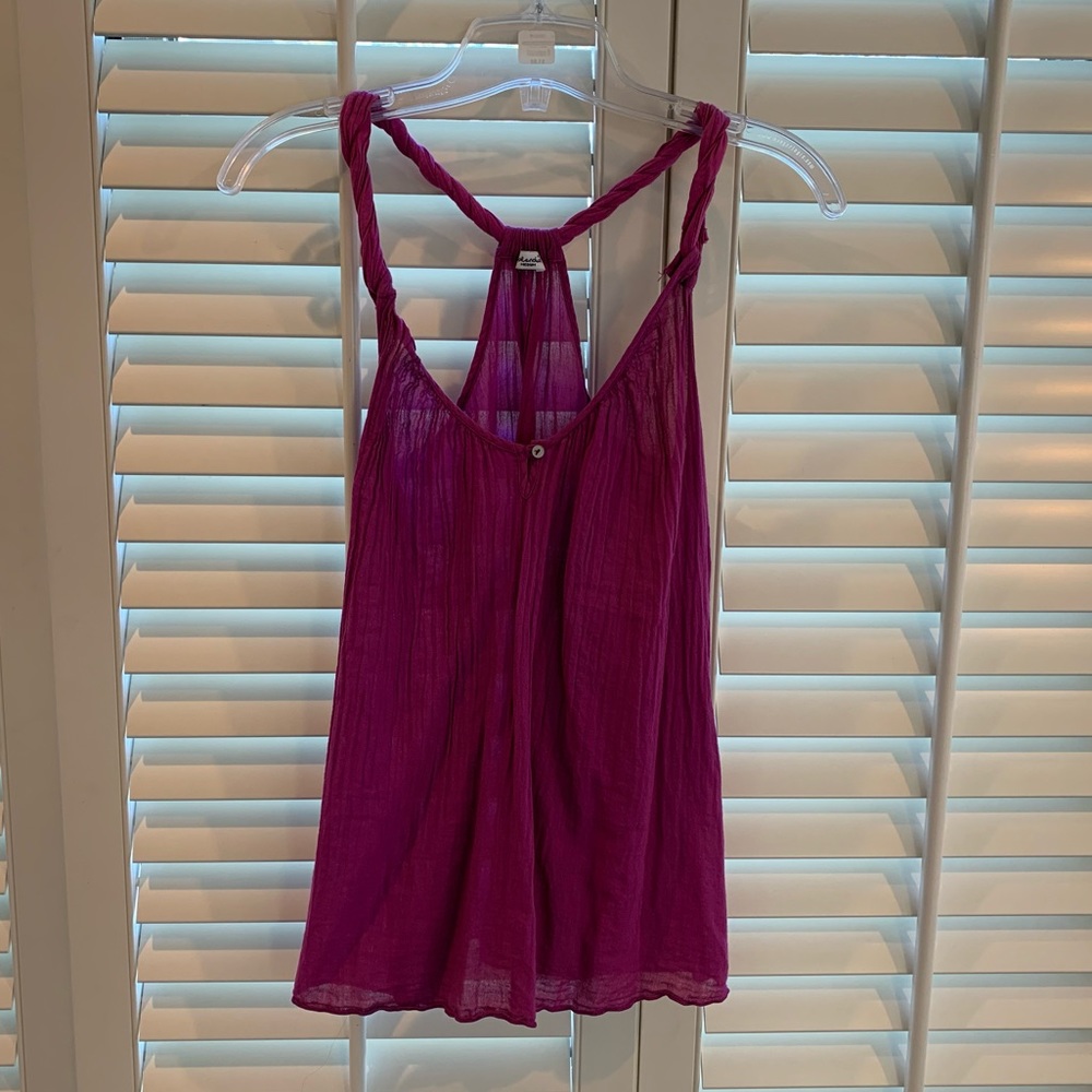 Purple Splendid top with twist straps
